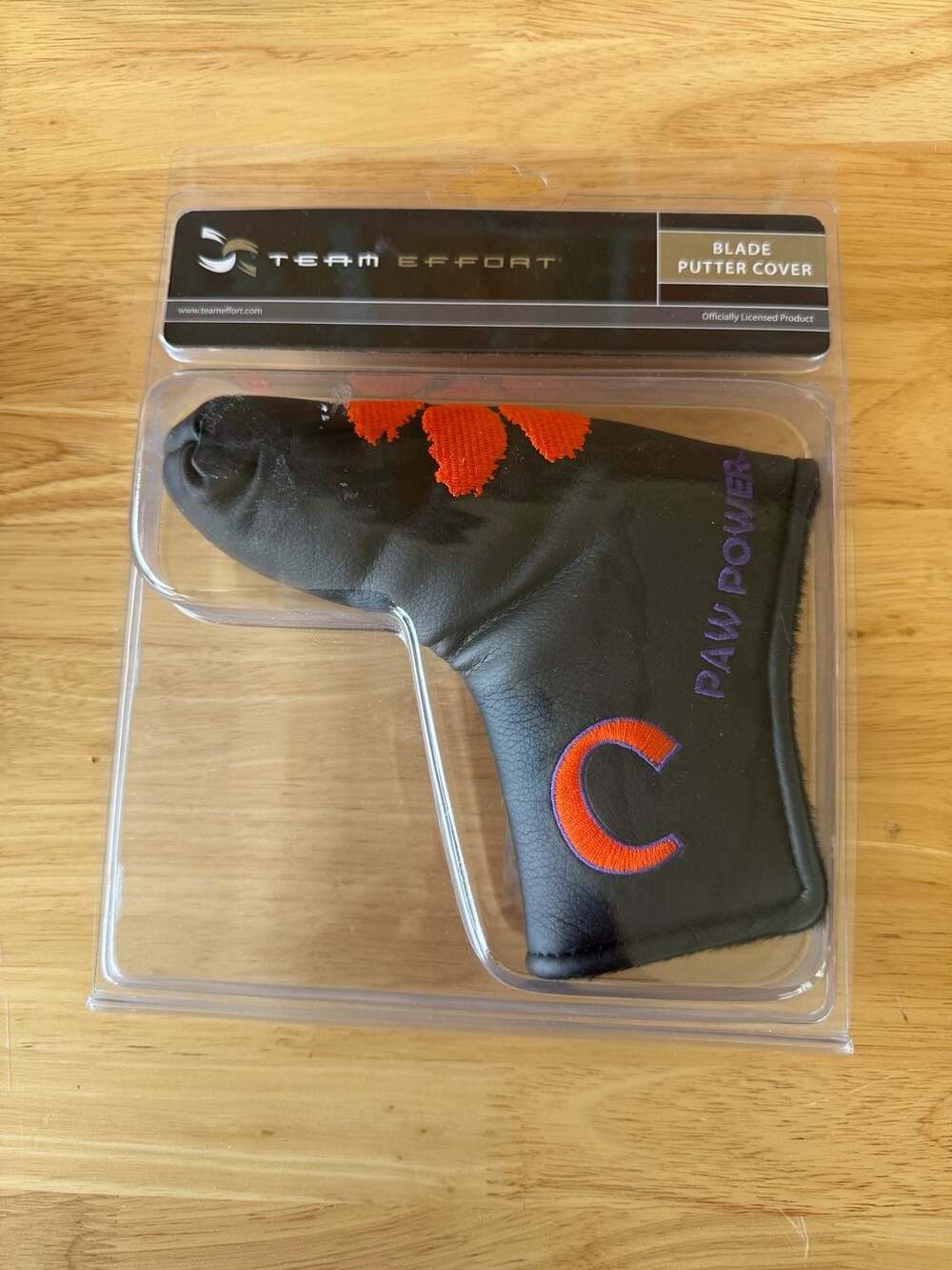 Team Effort Clemson Tigers Paw Power Blade Putter Cover